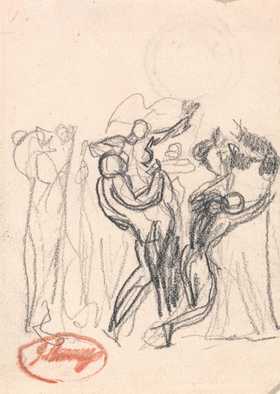 Possibly an Abduction Scene by George Romney